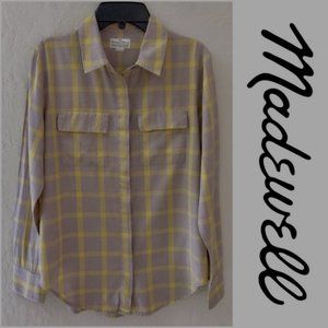 Madewell Broadway and Broome Windowpane Button Up
